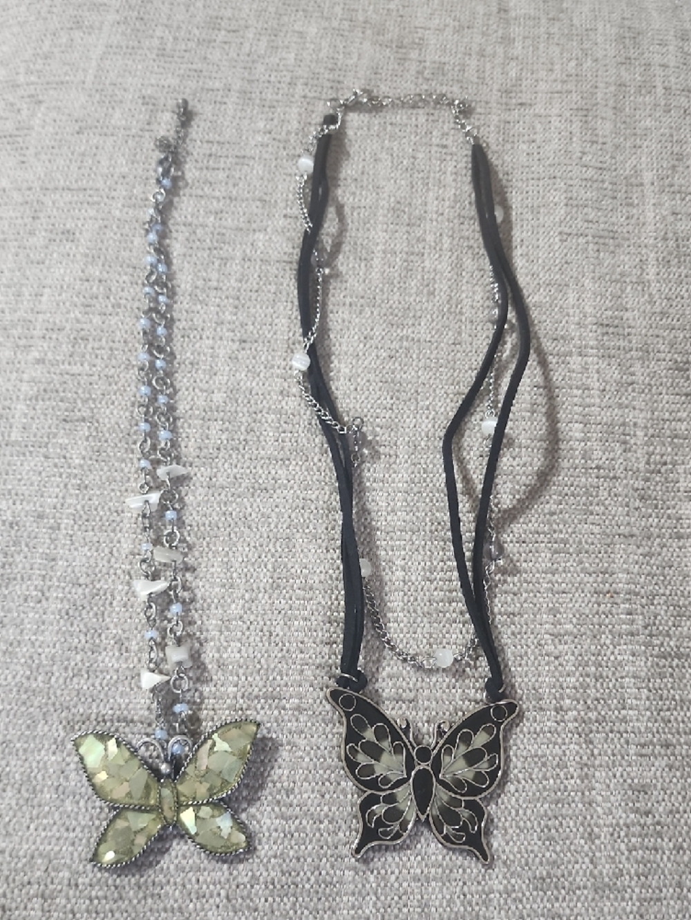 2  Butterfly Pendant Necklaces - Women's Jewelry Set/ Bundle - Picture 14 of 15
